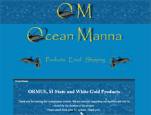 Tablet Screenshot of oceanmanna.com